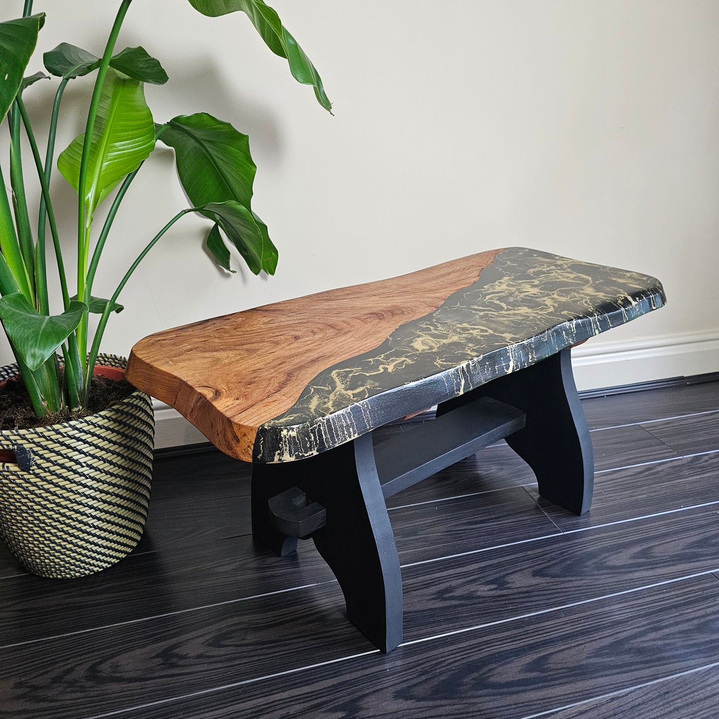Upcycled Reclaimed Elm Coffee Table